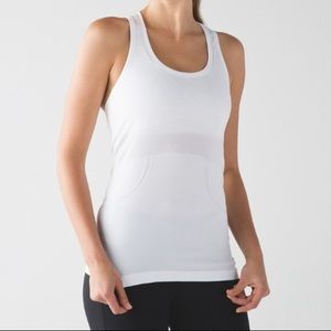 White lulu tank top